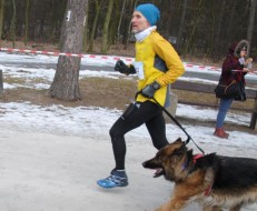 Karol Olejniczak z Sarą na podium